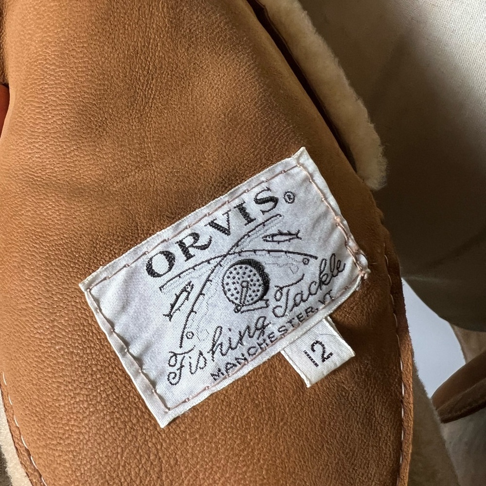 VINTAGE 70s Orvis Shearling Coat Womens Medium - Picture 4 of 9